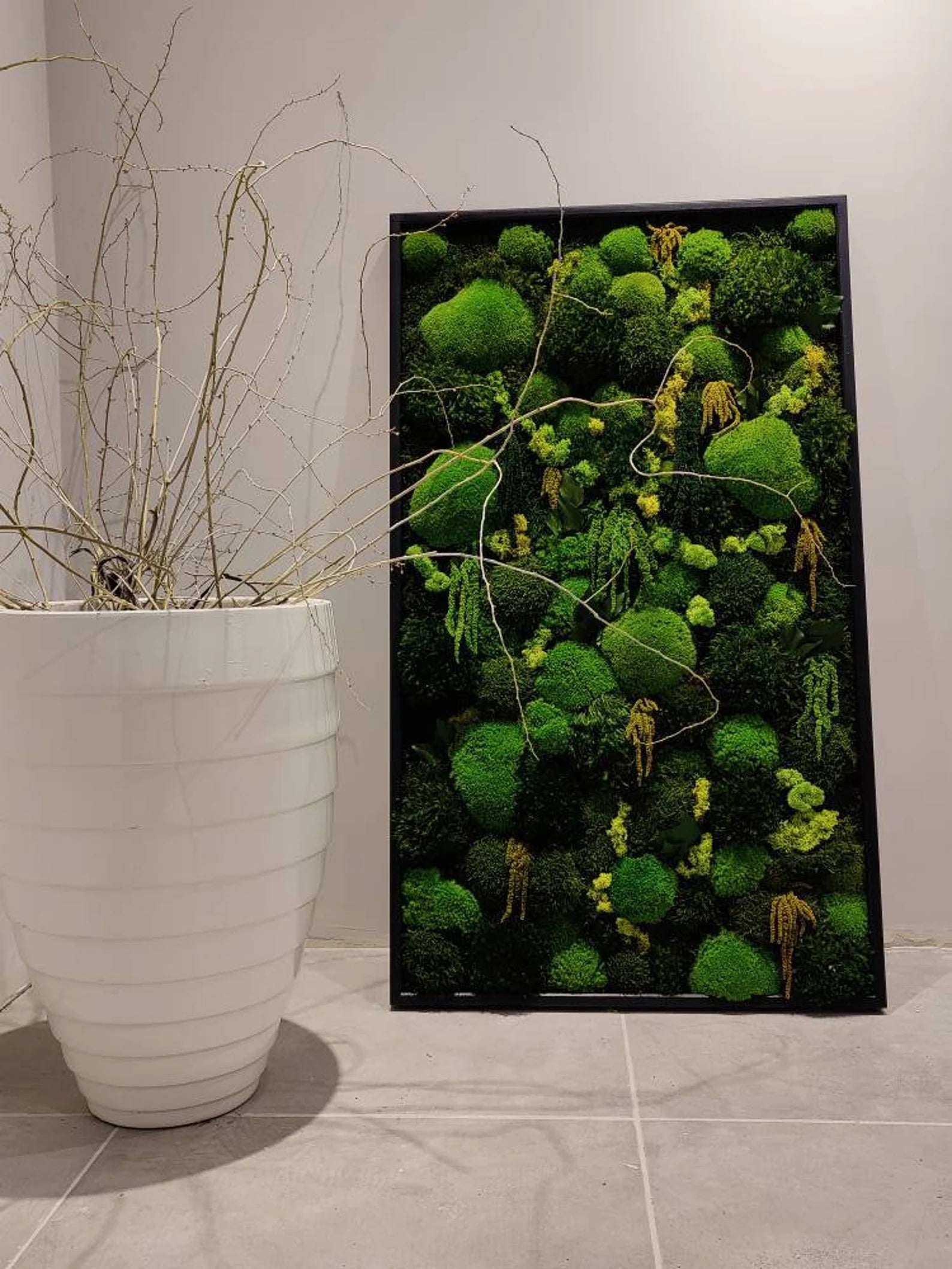 Eco-Friendly Moss Wall Art – Handmade Preserved Green Wall Decor