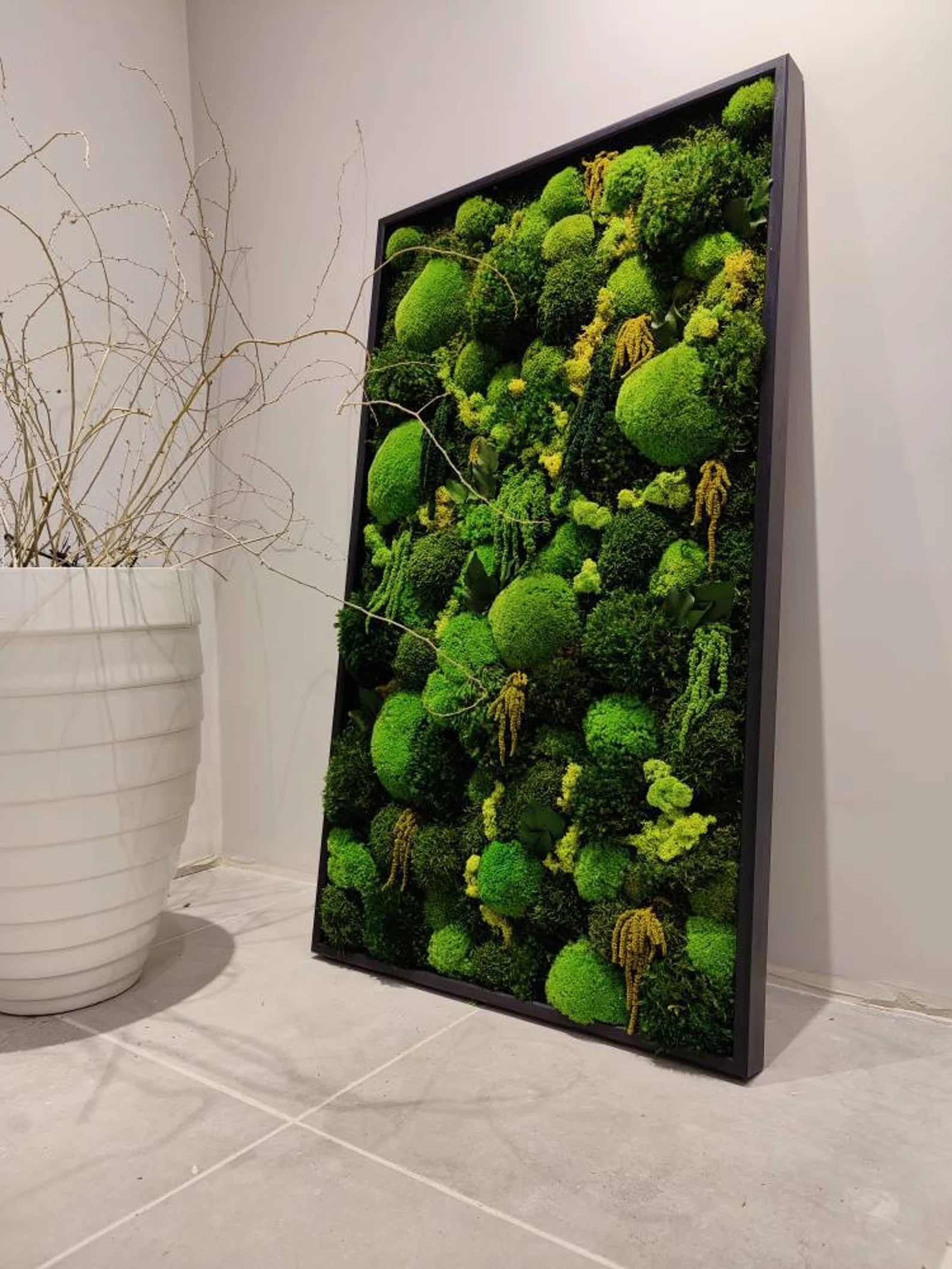 Eco-Friendly Moss Wall Art – Handmade Preserved Green Wall Decor