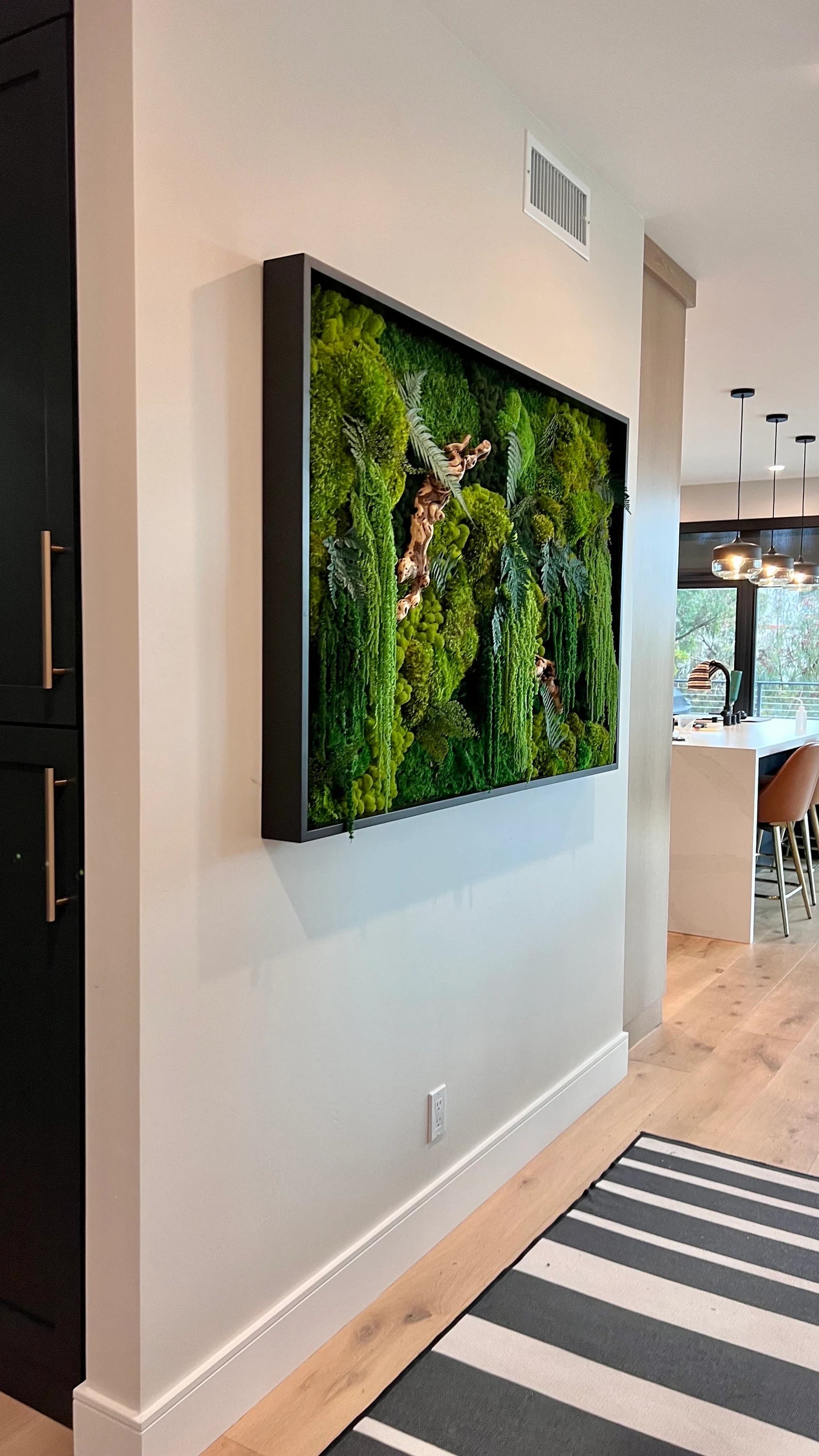 The Forgotten Forest – Preserved Moss Wall Art with Grapewood & Amaranths