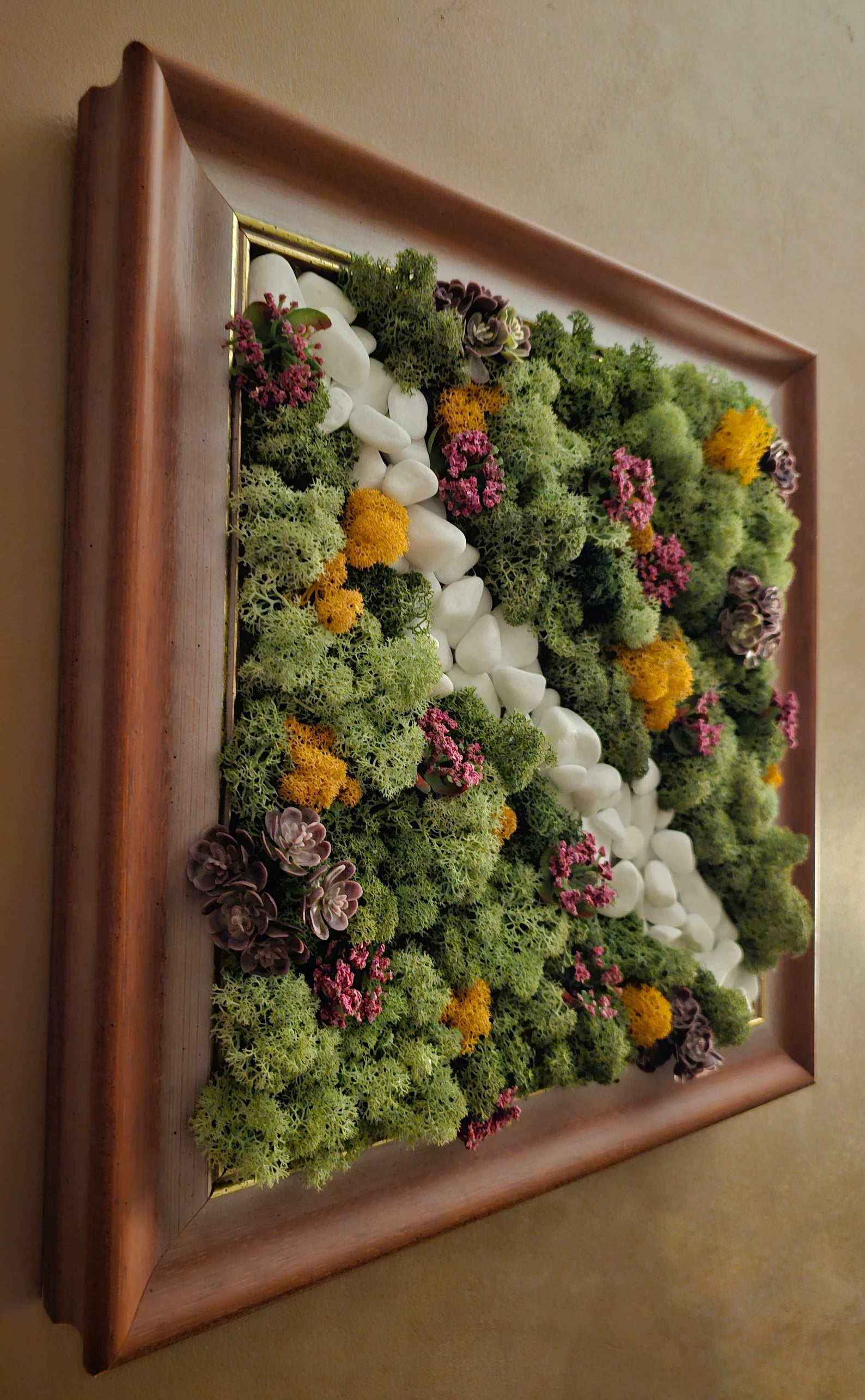 Moss Wall Decor – Handmade Preserved Moss Picture | No Care Green Living Wall
