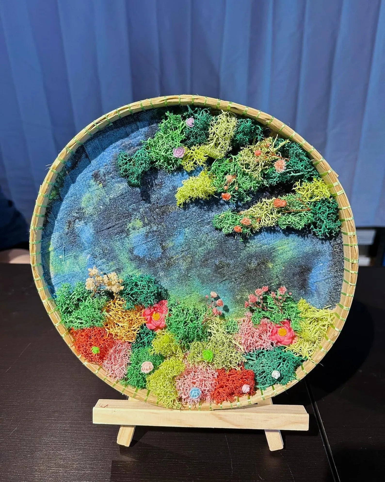 Moss Art Frame | Preserved Green Moss for Wall or Desk Decor