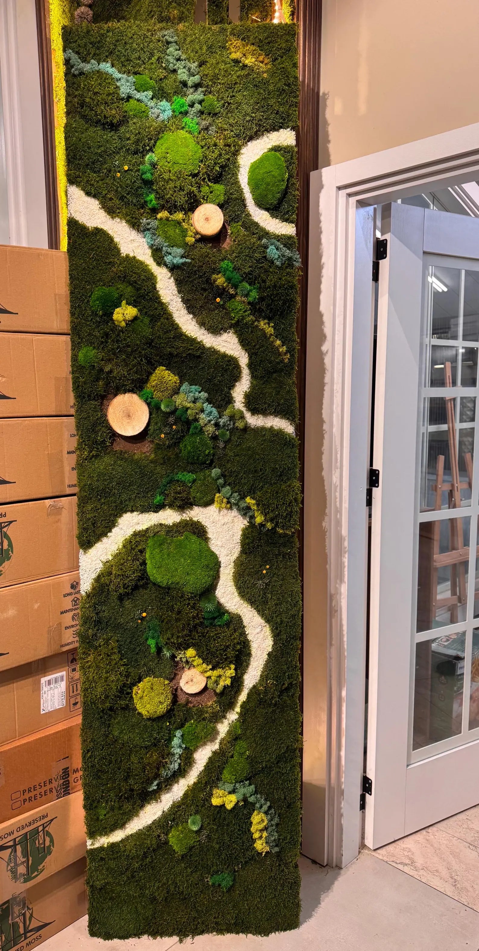 Handmade Moss Wall Art Panel – Preserved Green Moss Decor for Home | Biophilic & Sustainable Design