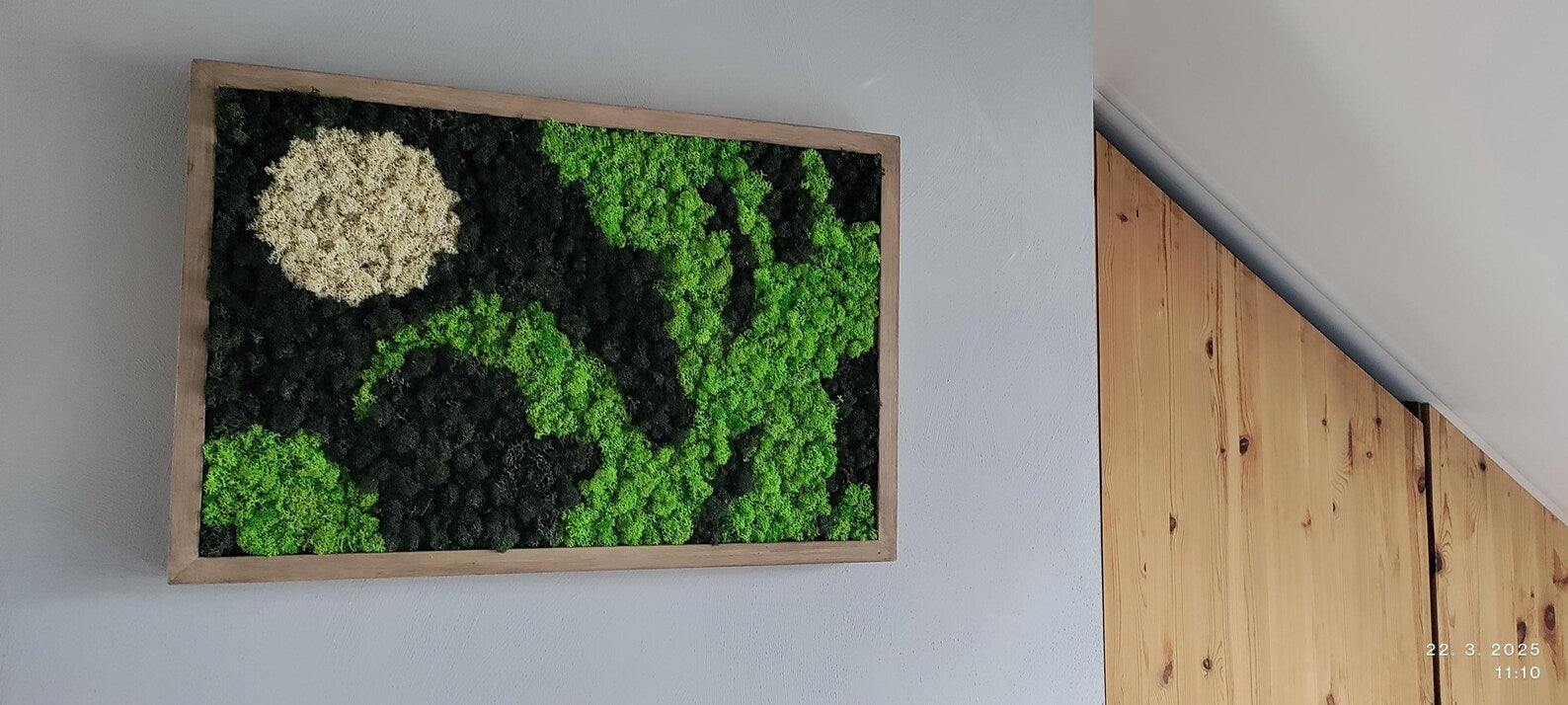 Moss Frame Wall Art – Natural Green Decor for Home and Workspace