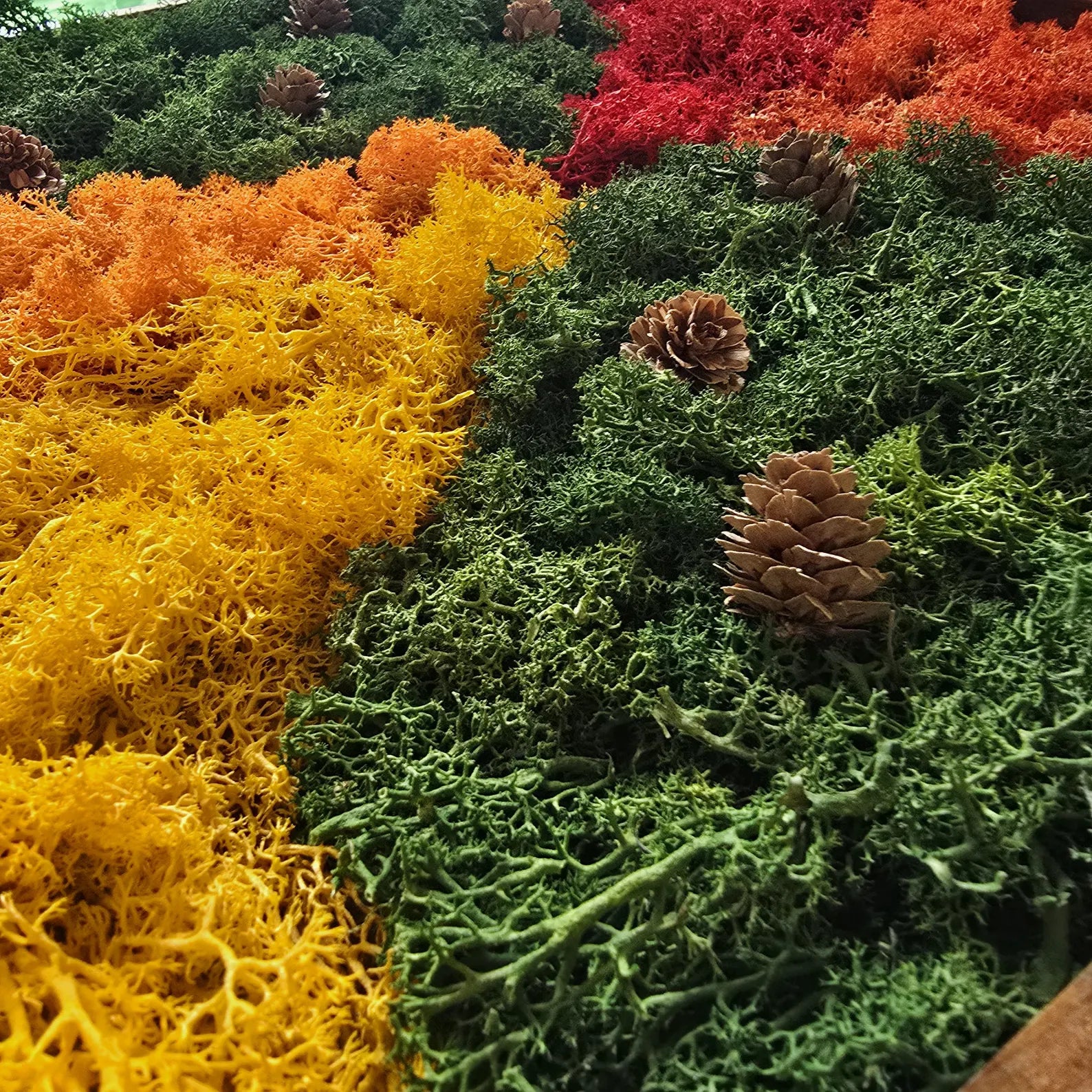 Vertical Garden Moss Wall Art – Handmade Preserved Green Wall Panel – Living Wall Decor Gift