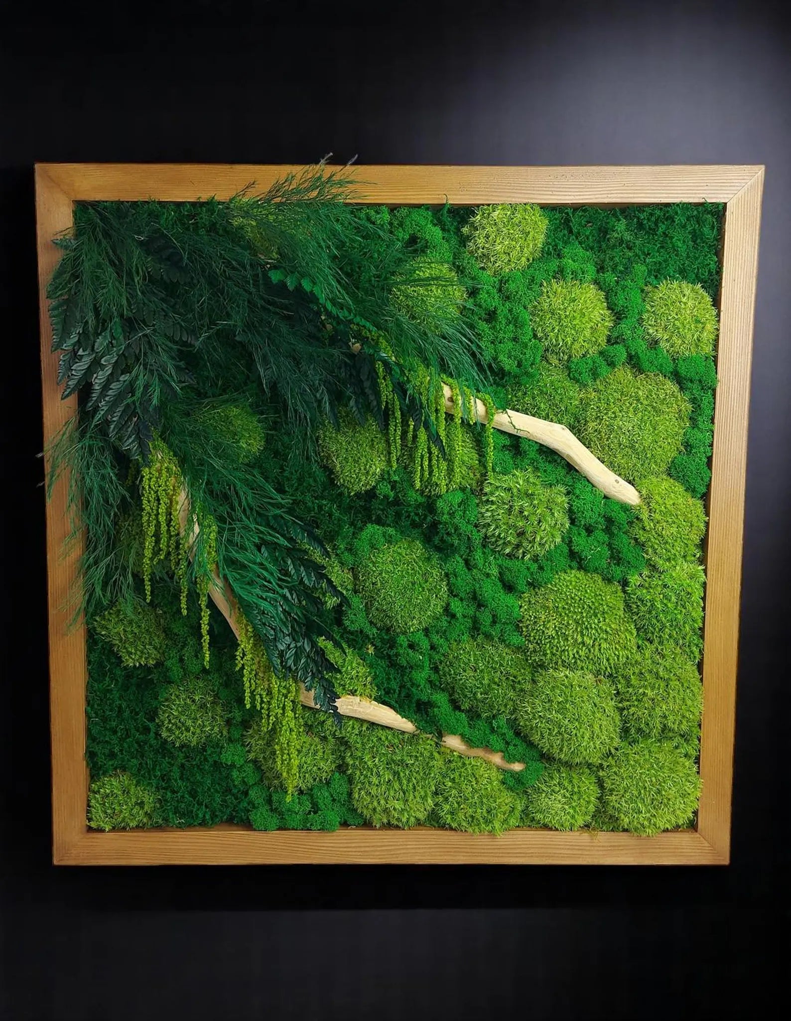 Preserved Moss Wall Art – Natural Green Wall Decor Panel