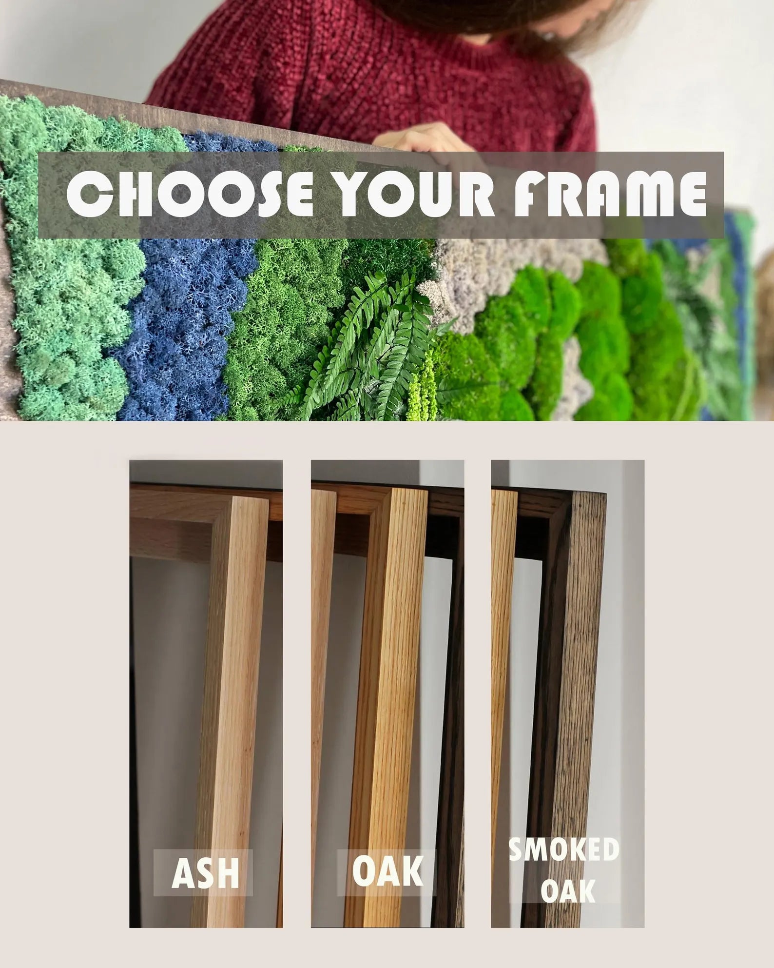 Moss Family Name Wall Art – Luxury Preserved Greenery Sign for Home & Office Décor