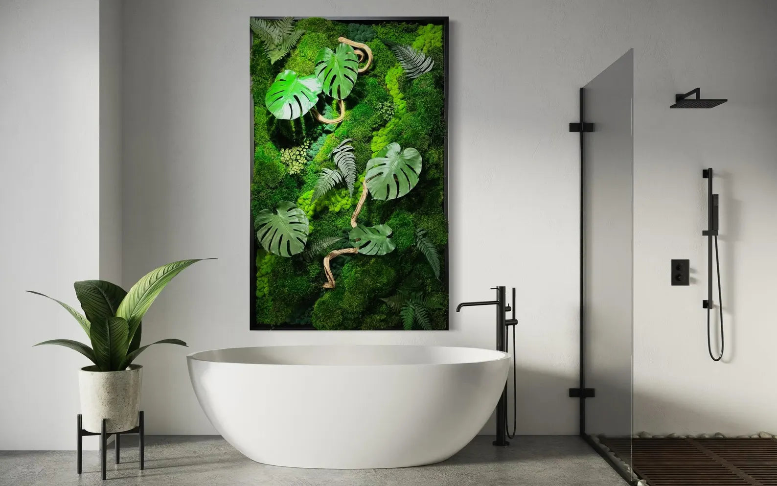 The Terrarium – Handmade Glass Terrarium with Preserved Moss & Natural Decor