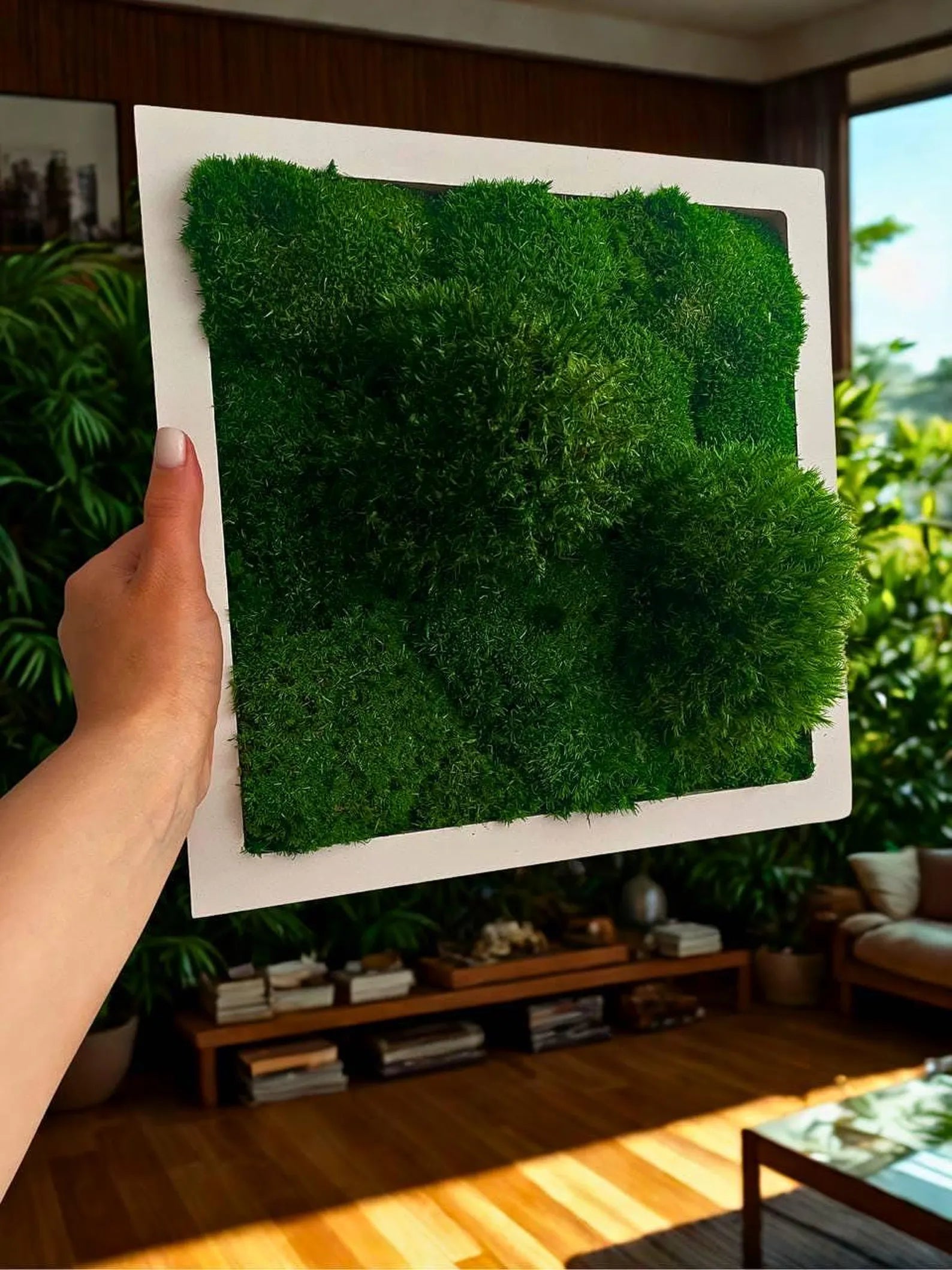 Preserved Moss Wall Art – Natural Moss Décor for Home & Office