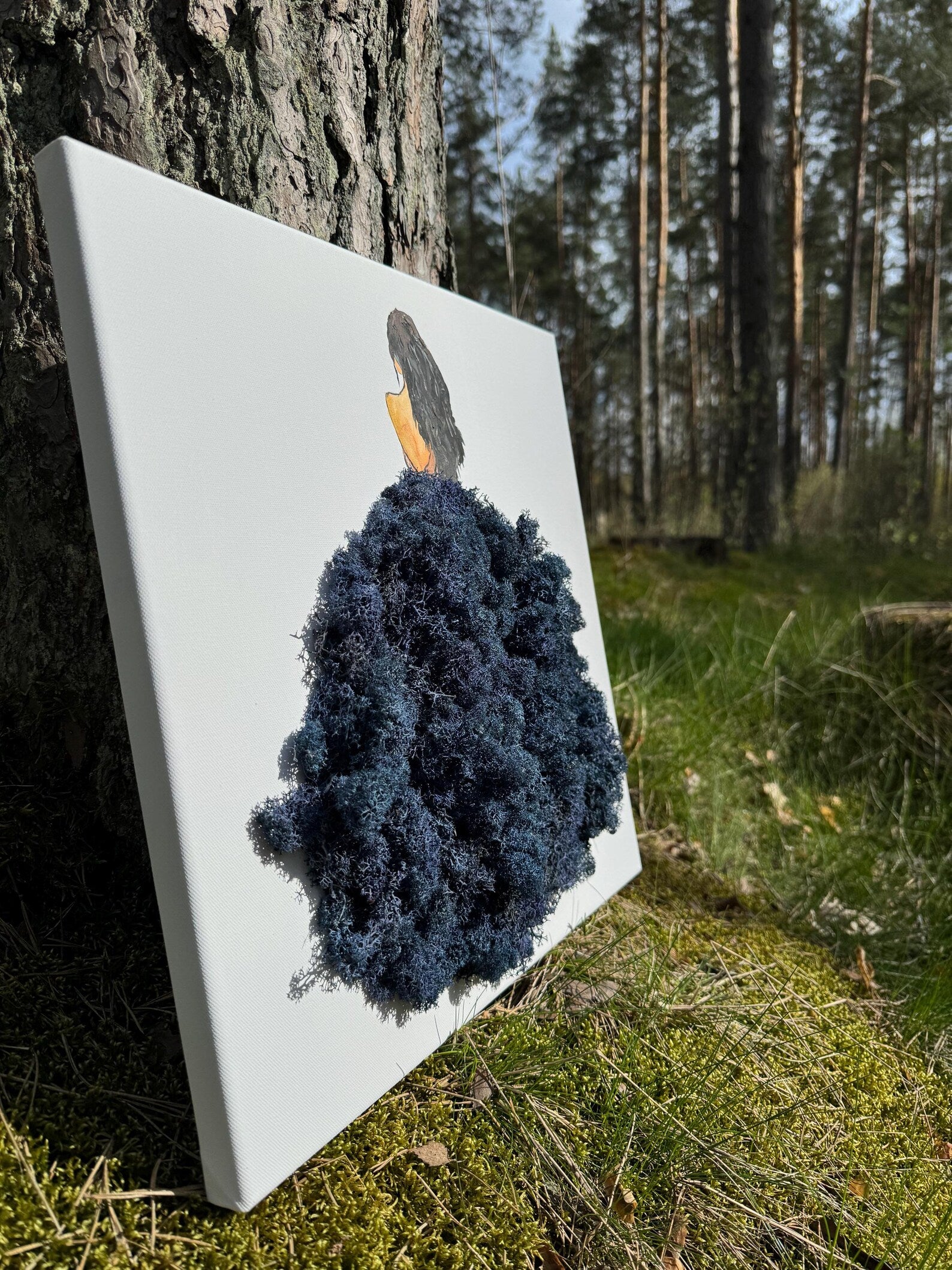 Moss Princess – Preserved Moss Wall Art | Handmade Nature Inspired Decor