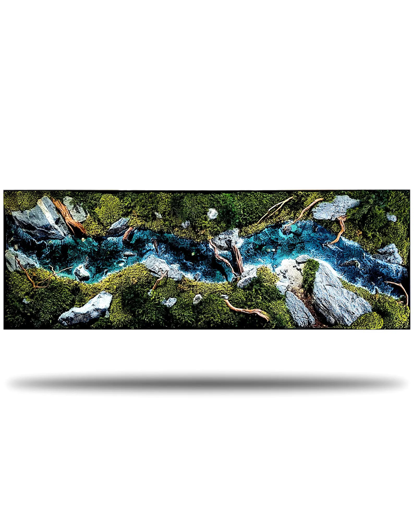 Nature Moss Wall Art – Handmade Preserved Green Wall Decor | Abstract Earth-Tone Biophilic Design (Copy)