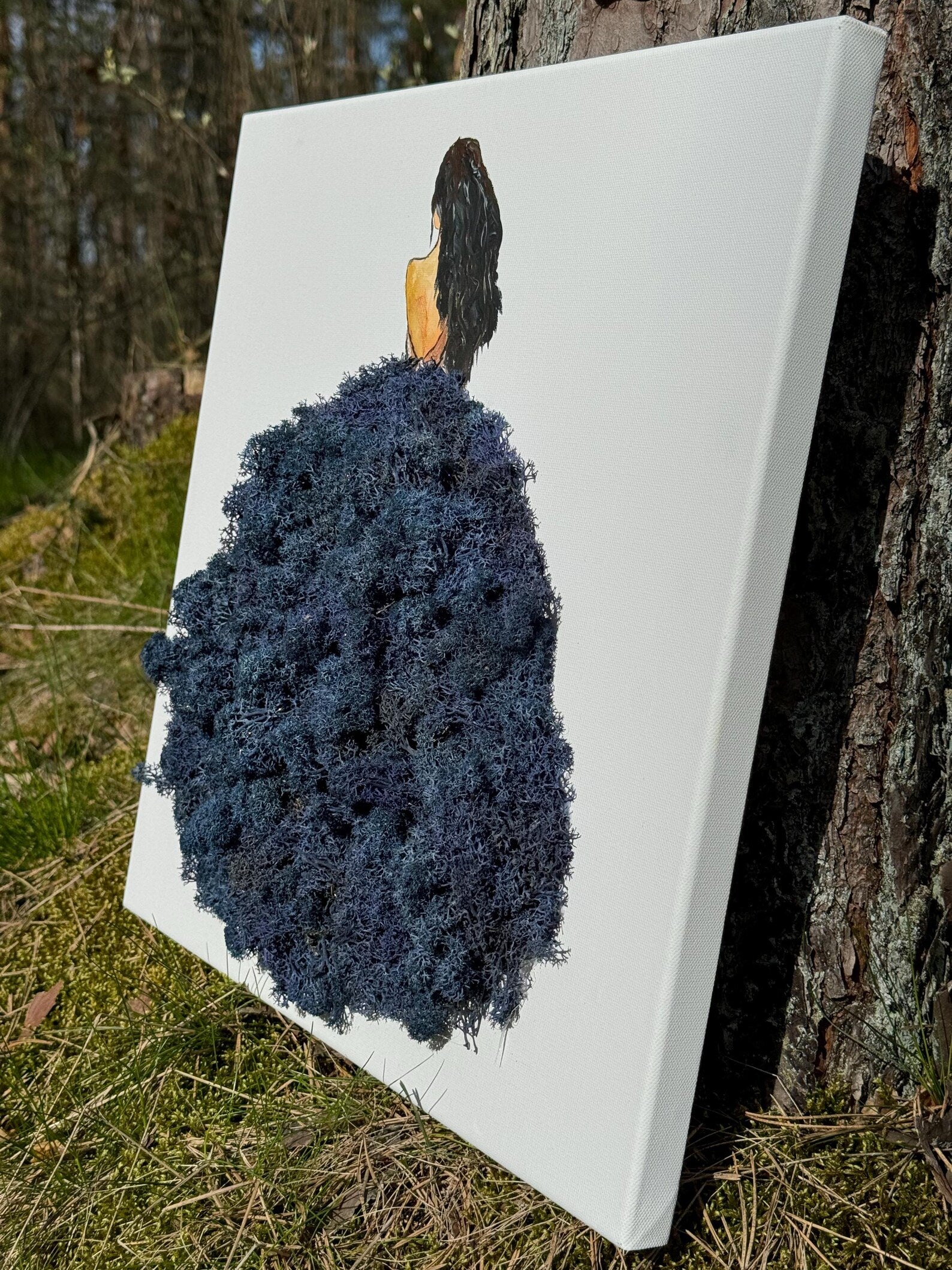 Moss Princess – Preserved Moss Wall Art | Handmade Nature Inspired Decor