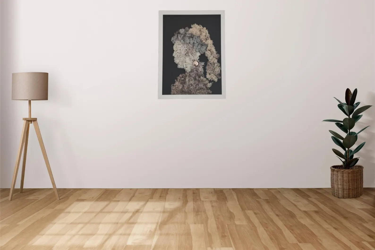 Stabilized Moss Wall Art – Vermeer Inspired Botanical Wall Decor