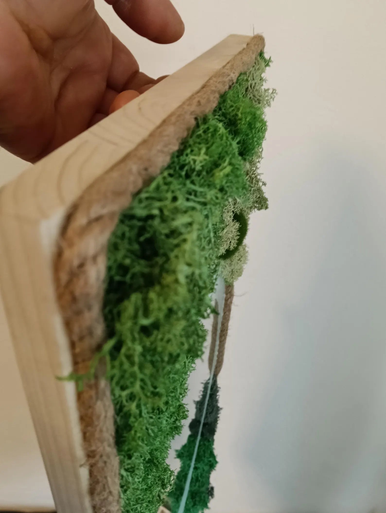 3D Icelandic Moss Mirror – Handmade Eco-Friendly Wall Decor