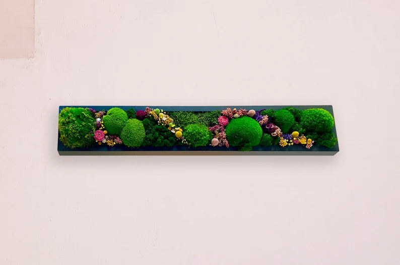 Preserved Moss Wall Art – Handmade Moss Panels & Green Centerpiece Decor