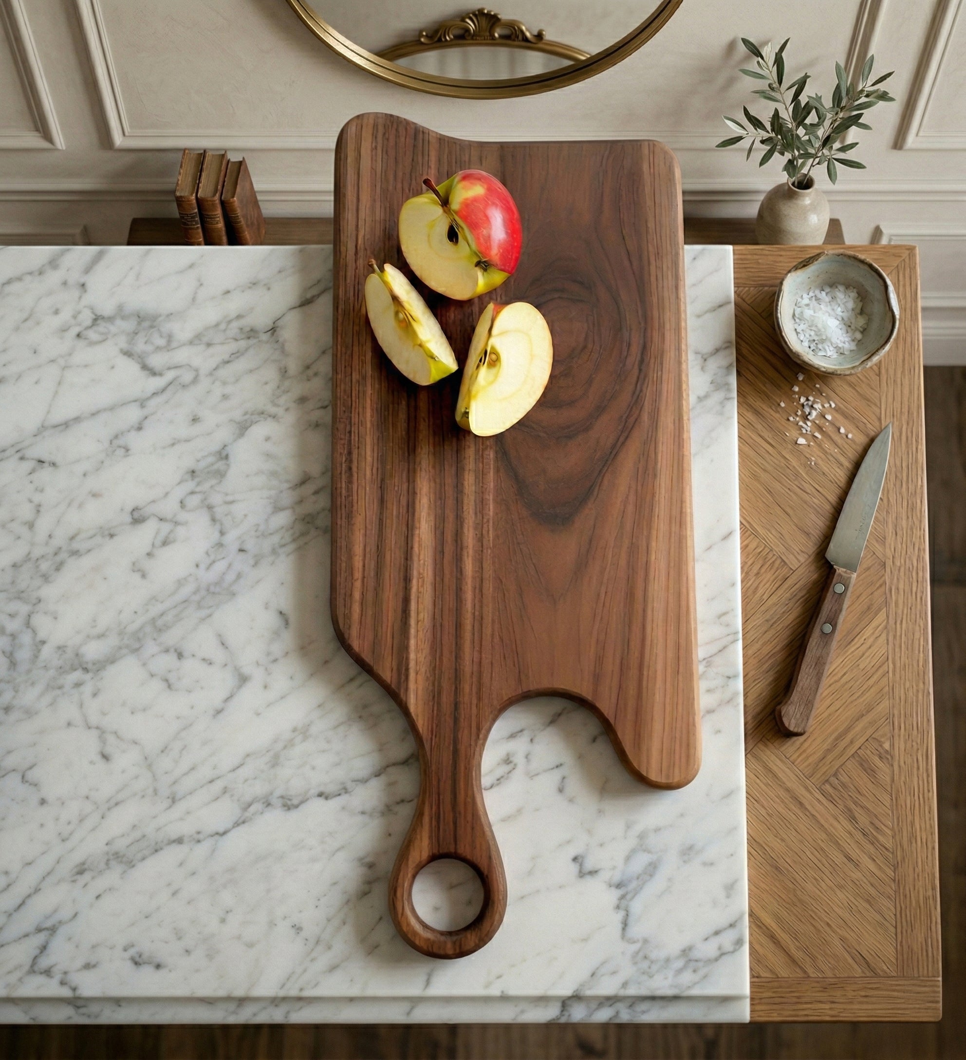 Handcrafted Charcuterie Board – Live Edge Solid Wood Cheese Board